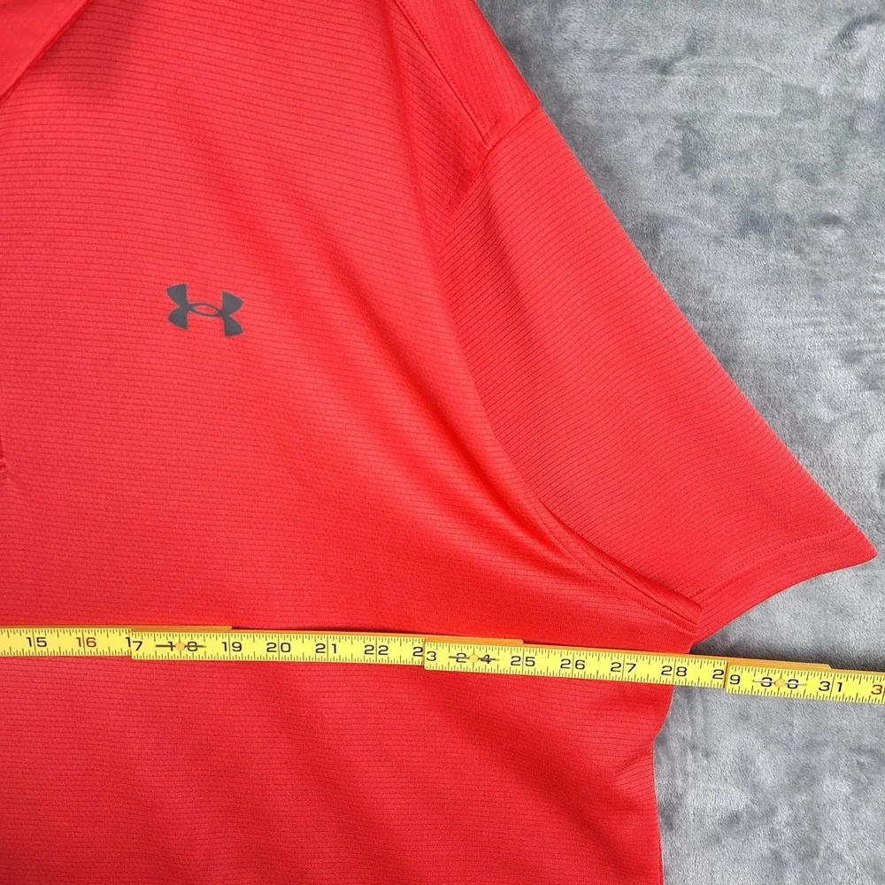 Under Armour Polo Shirt 4XL Red UA Tech Loose Athleisure Athletic Performance